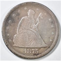 1875-S 20 CENT VF