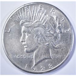 1928 PEACE DOLLAR   AU/BU