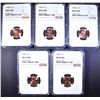 Image 1 : 2-1985 & 3-85-D LINCOLN CENTS, NGC MS-67 RED