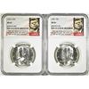 Image 1 : 1964 & 64-D KENNEDY HALVES, NGC MS-65