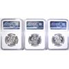 Image 2 : (3) 1966 SMS KENNEDY HALVES NGC MS 67