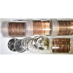 BU CLAD HALF DOLLAR ROLLS