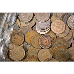 100-MIXED DATE CIRC INDIAN HEAD CENTS