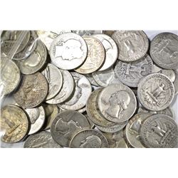 40-MIXED 90% SILVER QUARTERS