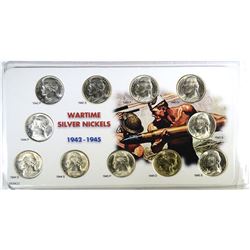 BU SET OF SILVER JEFFERSON "WAR" NICKELS