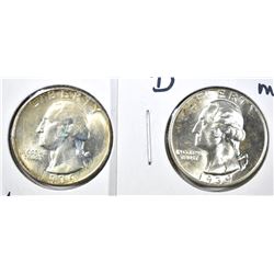 1939 & 39-D GEM BU WASHINGTON QUARTERS