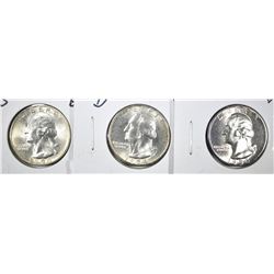 1954-P-D-S GEM BU WASHINGTON QUARTERS