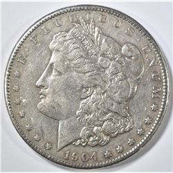 1904-S MORGAN DOLLAR  XF/AU