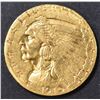 Image 1 : 1910 $2.5 GOLD INDIAN  CH BU
