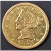Image 1 : 1851-O $5 GOLD LIBERTY   CH AU
