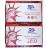 Image 1 : 2-2003 U.S. SILVER PROOF SETS IN ORIG PACKAGING