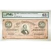 Image 1 : 1864 $50 CSA T-66  PMG 63 EPQ