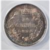 Image 3 : 1874-H SILVER 10 CENTS CANADA  ANACS MS-62