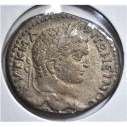 198-211 AD LARGE SILVER TETRADRACHM