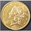 Image 1 : 1853 $20 GOLD LIBERTY TYPE 1 CH BU