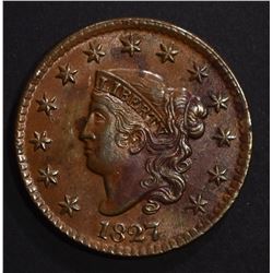 1827 LARGE CENT, CH BU