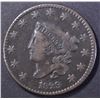 Image 1 : 1829 MATRON HEAD LARGE CENT VF NICE
