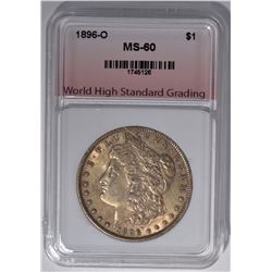 1896-O MORGAN DOLLAR WHSG BU