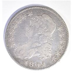 1809 BUST  HALF DOLLAR, VF