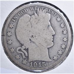 1915 BARBER HALF DOLLAR G