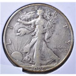 1929-S WALKING LIBERTY XF