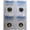 Image 1 : 4 PROOF WASHINGTON QUARTERS ALL PCGS GRADED