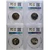 Image 2 : 4 PROOF WASHINGTON QUARTERS ALL PCGS GRADED