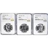 Image 1 : 3-1966 SMS KENNEDY HALF DOLLARS, NGC MS-67