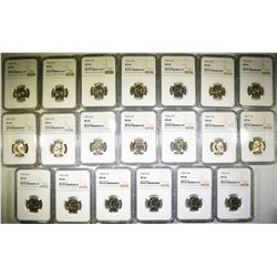 (20) 1953-S NGC MS 66 JEFFERSON