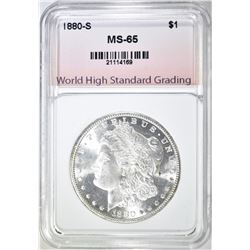 1880-S MORGAN DOLLAR WHSG GEM BU