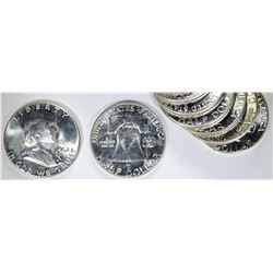 19-1962 & 1-1962-D FRANKLIN HALF DOLLARS