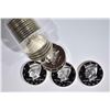 Image 1 : ROLL OF 20-2001-S PROOF SILVER KENNEDY HALVES