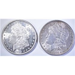 1889 CH BU & 1900 BU MORGAN DOLLARS