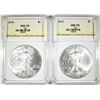 Image 1 : 2-2010 AMERICAN SILVER EAGLES, OBCS PERFECT GEM BU