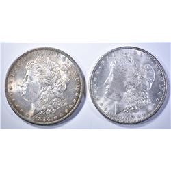 1884-O & 1900 MORGAN DOLLARS   BU