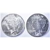 Image 1 : (2) 1922-S PEACE DOLLARS   CH BU