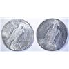 Image 2 : (2) 1922-S PEACE DOLLARS   CH BU