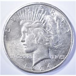 1924-S PEACE DOLLAR   BU