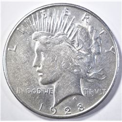 1928-S PEACE DOLLAR AU