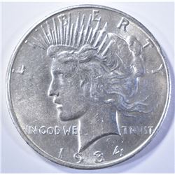 1934-D PEACE DOLLAR   AU/BU