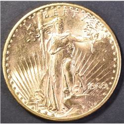1909-S $20 SAINT GAUDENS GEM BU