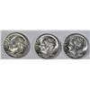 Image 2 : 1962-D ROOSEVELT DIME GEM BU ROLL
