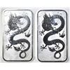 Image 1 : 2-PERTH MINT 1oz SILVER RECTANGULAR COINS