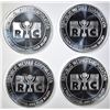 Image 1 : 4-ONE OUNCE .999 SILVER RMC ROUNDS
