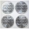 Image 2 : 4-ONE OUNCE .999 SILVER RMC ROUNDS