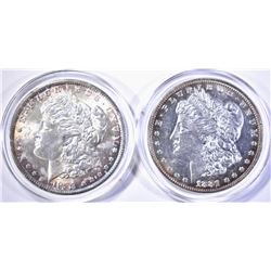 1881 & 88 MORGAN DOLLARS CH BU