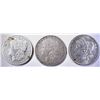 Image 1 : 1881-O cleaned, 82 VF/XF & 91-O XF MORGAN DOLLARS