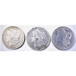 1881 AU, 90-S AU & 1903 VG MORGAN DOLLARS