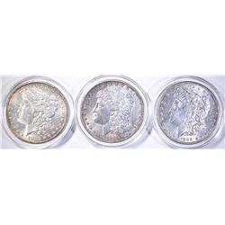 1882-O & 2-1889 MORGAN DOLLARS, CH BU