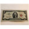 Image 1 : 1963 RED SEAL 2 Dollar Bill Nice Early US Note